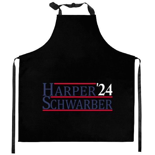 Philadelphia Baseball Harper Schwarber 24 Kitchen Aprons