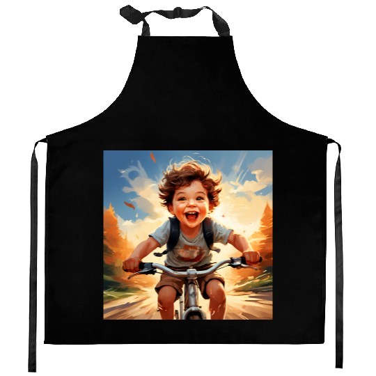 Joyful Rides Kitchen Aprons