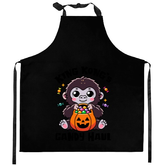Kingkong's Candy Haul Halloween Trick-or-Treat Bag Kitchen Aprons