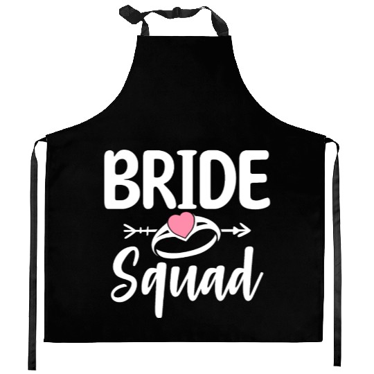 Bride Squad Bridal Party Bachelorette Party Kitchen Aprons