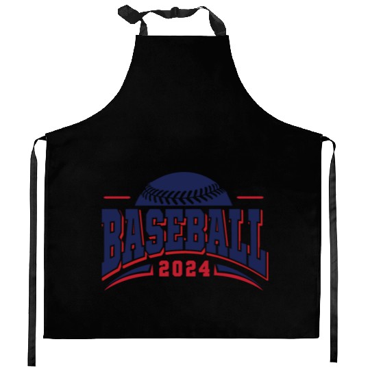Retro Game Day Vintage San Diego Baseball Kitchen Aprons