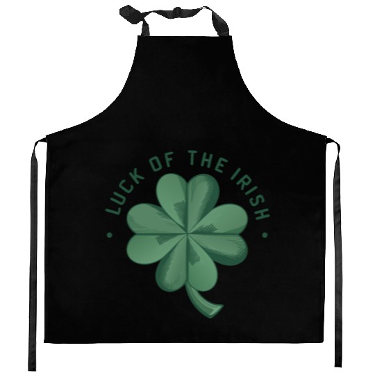Luck of the Irish Clover Design Kitchen Aprons
