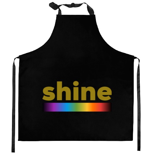 Shine. Light spectrum line. Kitchen Aprons