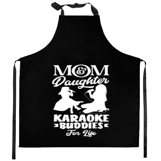 Mom And Daughter Karaoke Friends Forever Kitchen Aprons