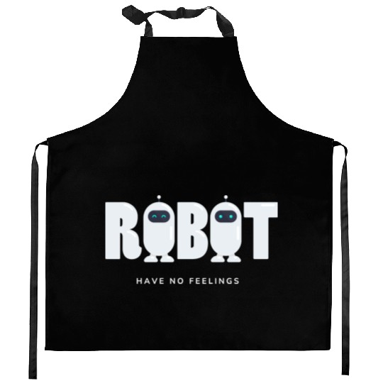 Purple Modern AI Robot Kitchen Aprons 1