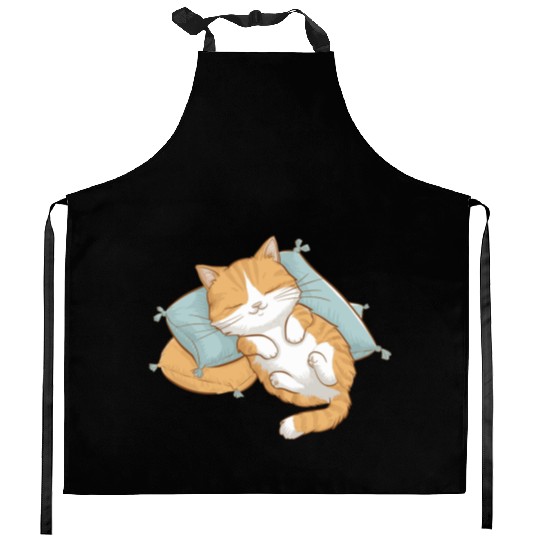 Cozy Cat Nap Kitchen Aprons
