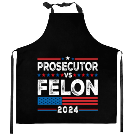 Funny Voting Election 2024 Prosecutor vs Felon Kitchen Aprons