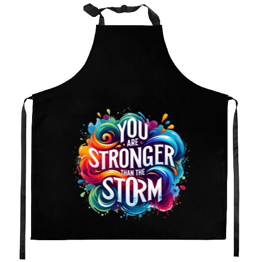Wellness Collection - Stronger Than the Storm Kitchen Aprons