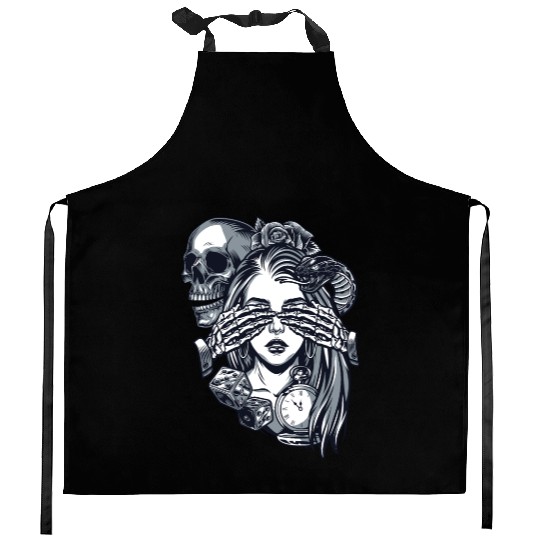 Chicano Street Art Kitchen Aprons