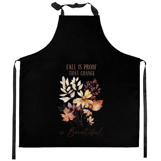 Beautiful Change - Fall Leaves Inspiration Kitchen Aprons