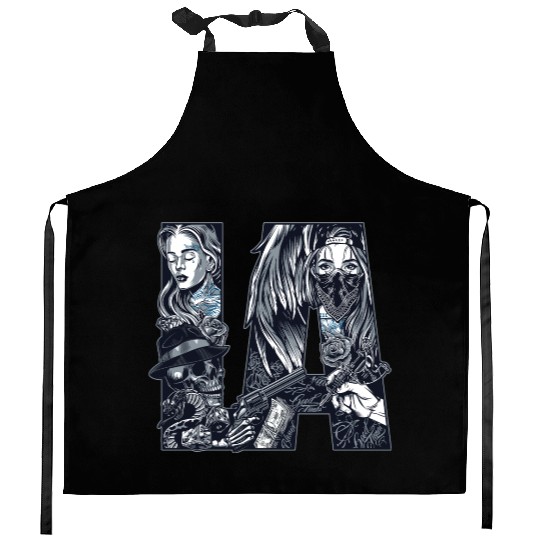 LA Chicano Cholo Los Angeles Kitchen Aprons