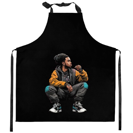 Dance mix Kitchen Aprons