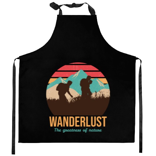 WANDERLUST The greatness of nature Kitchen Aprons