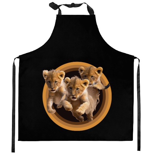 Kittens, Lion cubs Kitchen Aprons