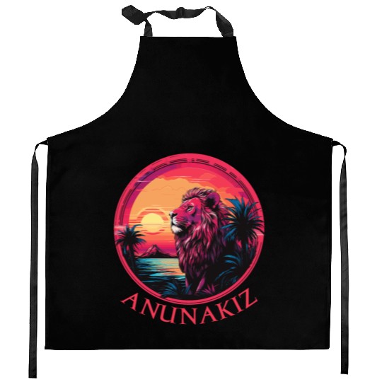 Anunakiz Lion of Ishtar’s Horizon Kitchen Aprons