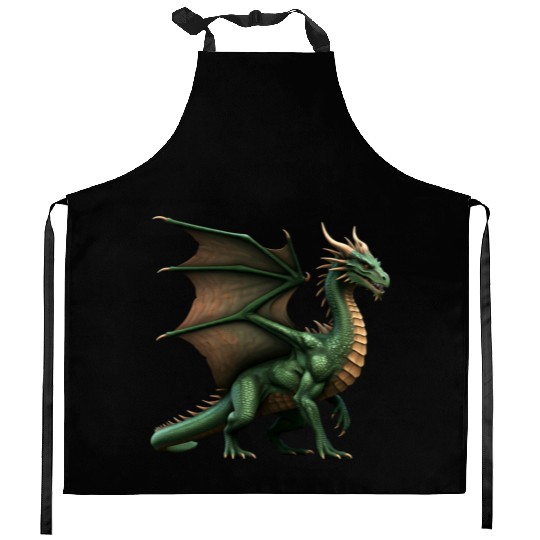 Guardian Dragon of Legend Kitchen Aprons