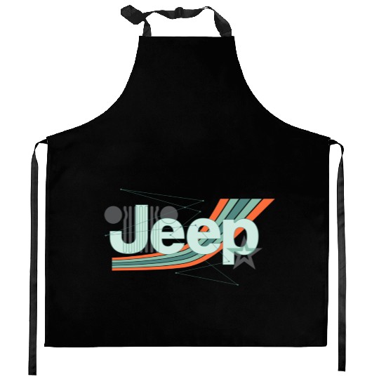 Jeep Painted Angles Design Kitchen Aprons