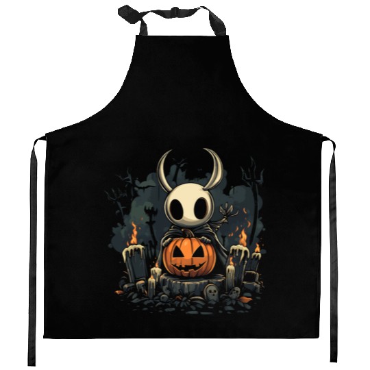 Spooky Hollow Knight Kitchen Aprons