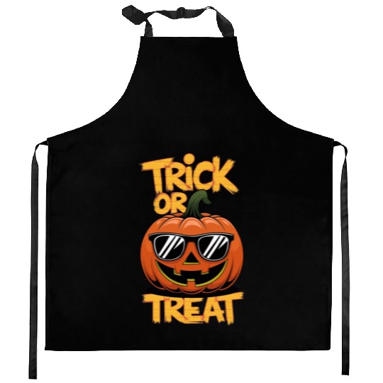 Trick or Treat Halloween Pumpkin Kitchen Aprons