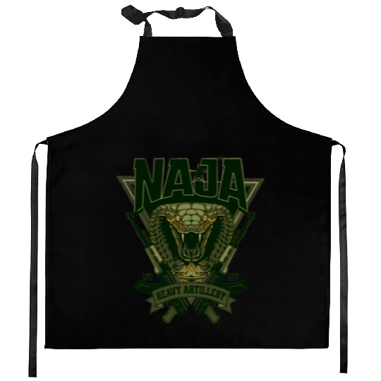 Military unit logo "NAGA" Kitchen Aprons
