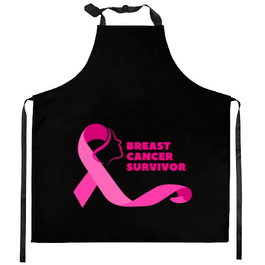 Breast cancer survivor Kitchen Aprons
