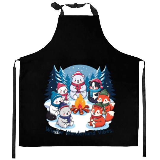 Winter wonderland vibes Kitchen Aprons