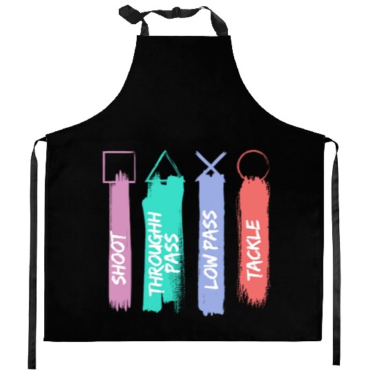 Playstation Button Kitchen Aprons