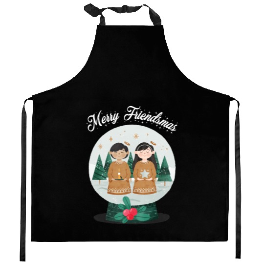 Friends Christmas Kitchen Aprons