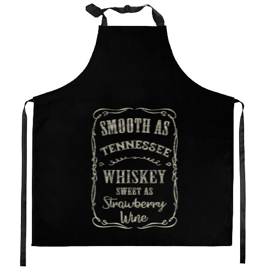 Smooth as Tennessee Whiskey Funny Humour Vacation Kitchen Aprons