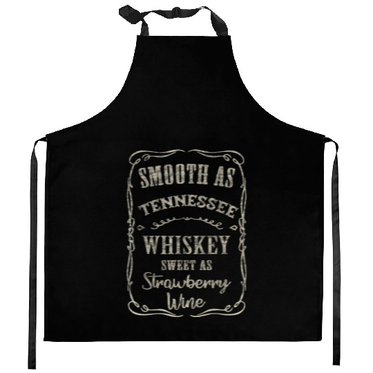 Smooth as Tennessee Whiskey Funny Humour Vacation Kitchen Aprons