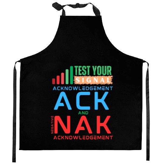 Acknowledgement ACK and NAK in Data Networking Kitchen Aprons