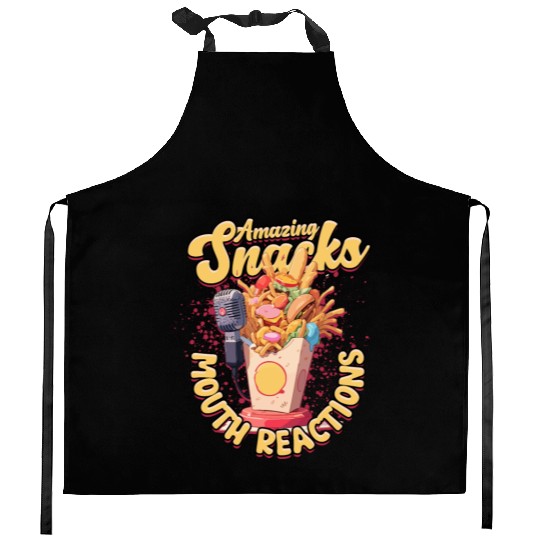 ASMR Amazing Snacks Mouth Reactions Kitchen Aprons