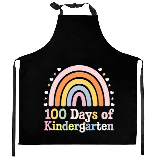100th Day of Kindergarten Teacher Kids 100 Days Kitchen Aprons