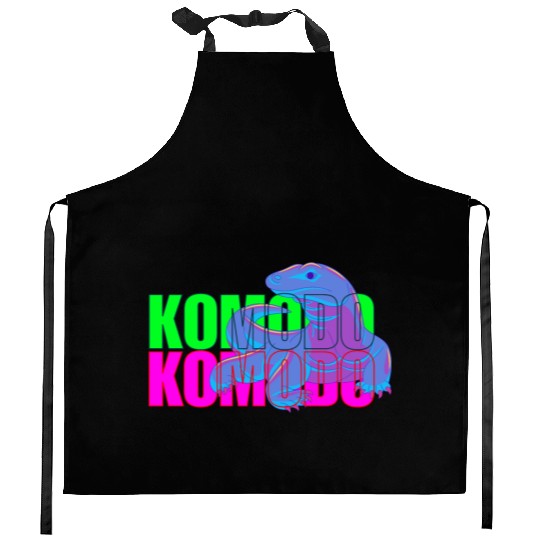 Majestic Komodo Dragon Kitchen Aprons
