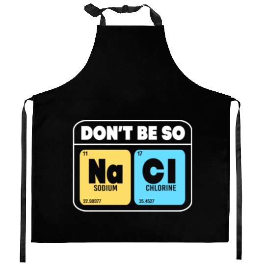 Organic Chemistry Molecular Salt Don't Be So Salty Kitchen Aprons