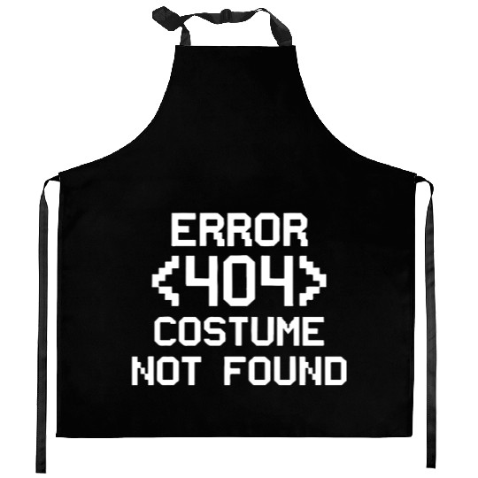 Error 404 Costume Not Found Funny christmas day Kitchen Aprons