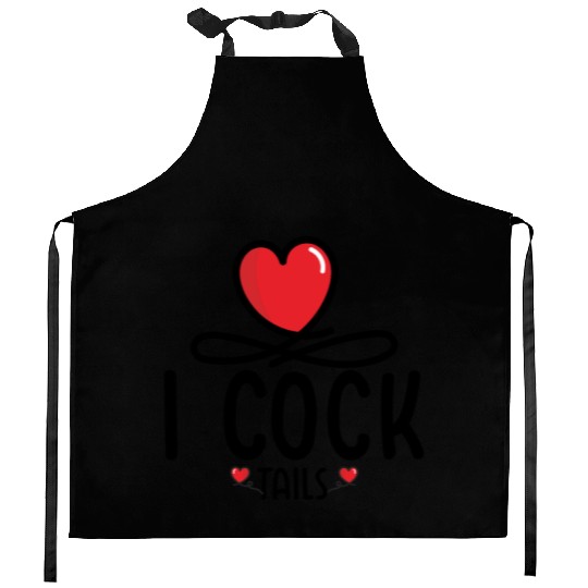Funny I Love Cocktails 5 Kitchen Aprons