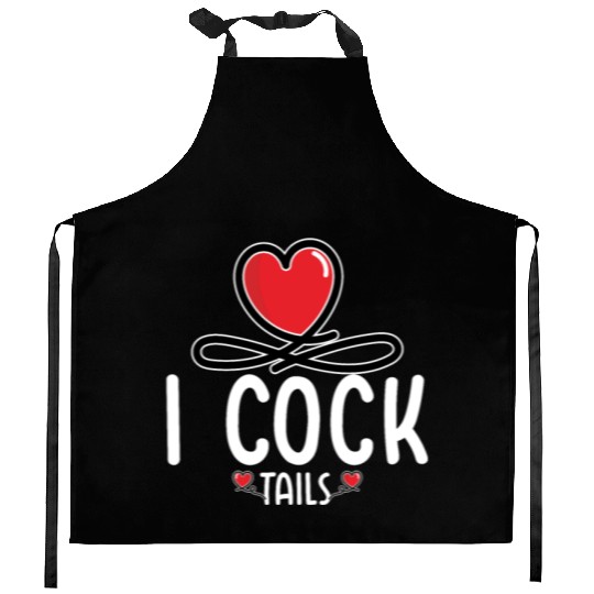 Funny I Love Cocktails 6 Kitchen Aprons