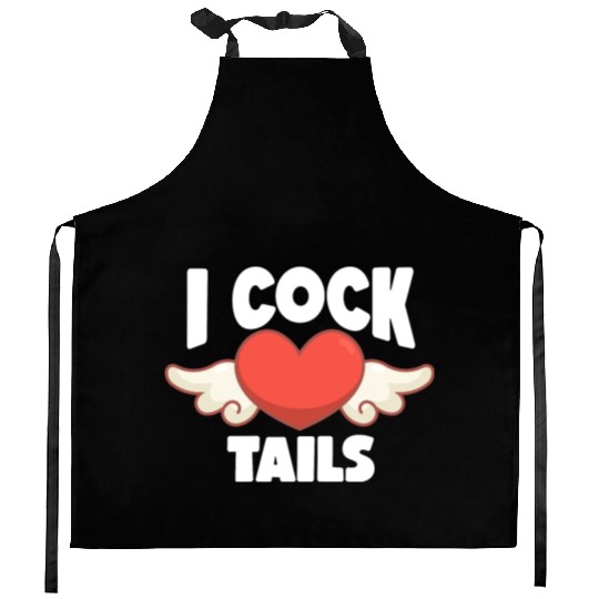 Funny I Love Cocktails 8 Kitchen Aprons