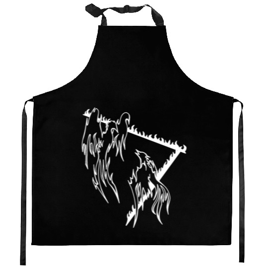 Phoenix bird Kitchen Aprons