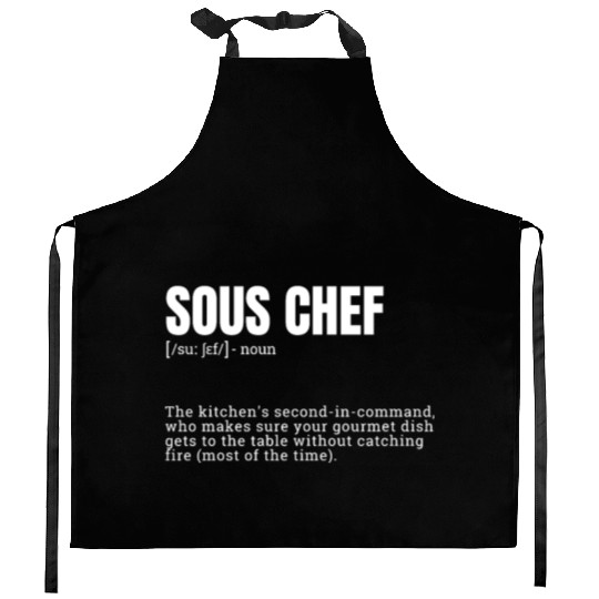 Hilarious Definition for Sous Chef Kitchen Aprons