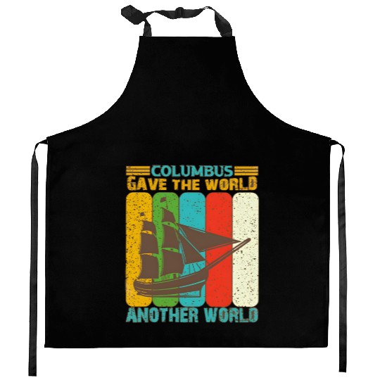 Columbus Day Kitchen Aprons 1492 Columbus Kitchen Aprons