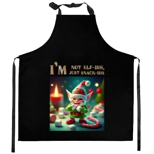 Snack-ish Elf Kitchen Aprons