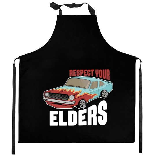 Funny Car Guy 2 Kitchen Aprons