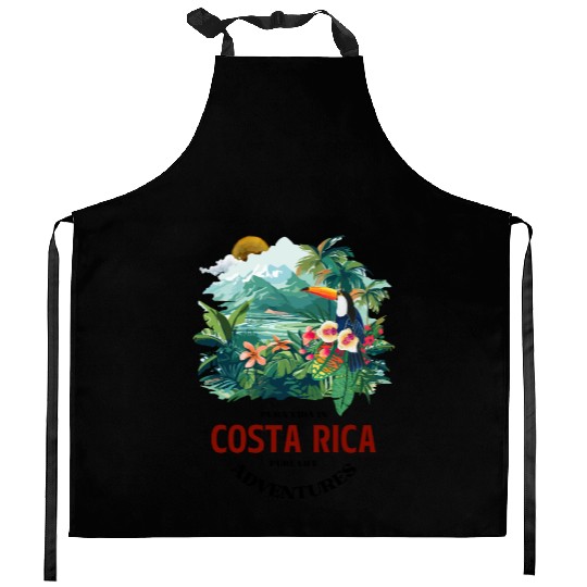 Costa Rica Nature & Macaw Adventure Kitchen Aprons
