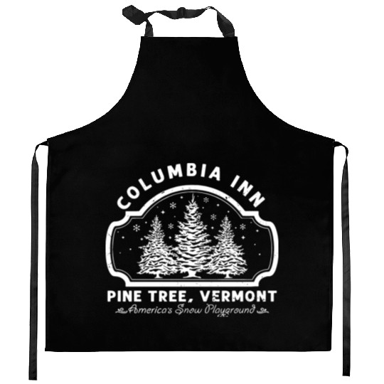 Columbia Inn Pine Tree Vermont White Christmas Kitchen Aprons