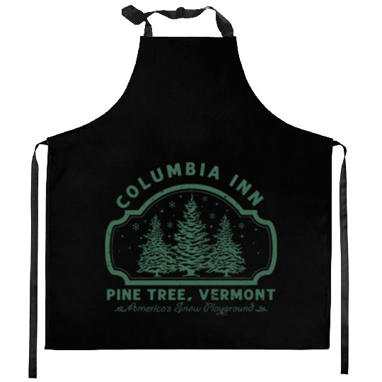 Columbia Inn Pine Tree Vermont White Christmas Kitchen Aprons