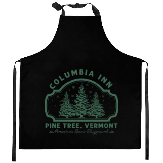Columbia Inn Pine Tree Vermont White Christmas Kitchen Aprons