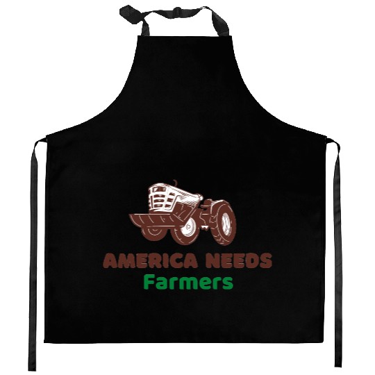America Needs Farmers Kitchen Aprons