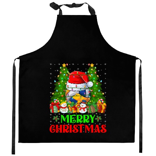 Volleyball Christmas Kitchen Aprons